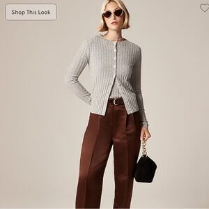 J crew Wide-rib cashmere cardigan XS